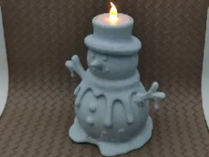 Melting Snowman - LED Tea light Holder