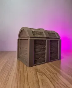 Wooden Chest Piggy Bank with Removable Cork