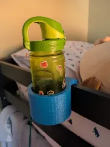 Bunk or loft bed cup holder
