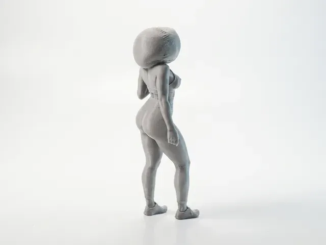 Athletic Woman Figurine Fitness Sports 3D Printable — Фото 4 из 5