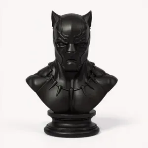 Realistic bust of a Black Panther