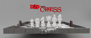 Dungeon Chess Set – DnD-Inspired Dungeon Board & Monster-Themed Pieces