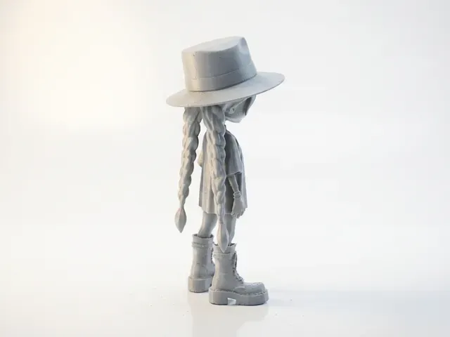 Goth Girl Figurine Movies & TV 3D Printable — Image 4 of 5