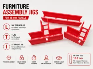 Furniture Assembly Jigs – 18 mm Panels/MDF