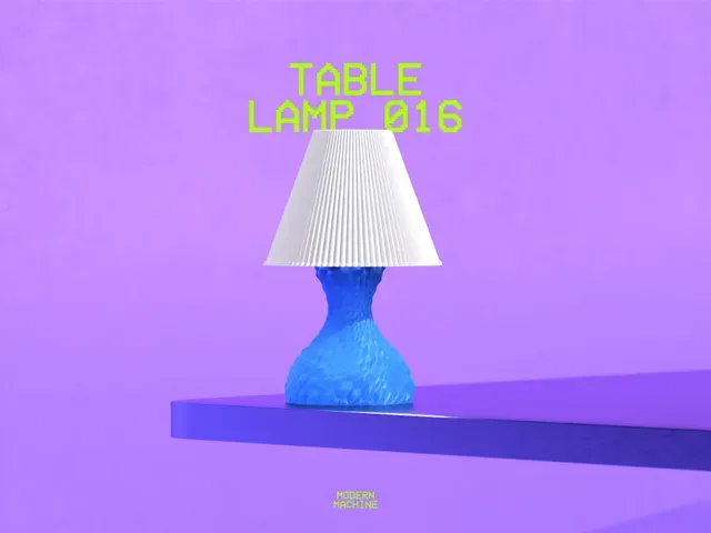 Table Lamp 016 STL for 3D Printing