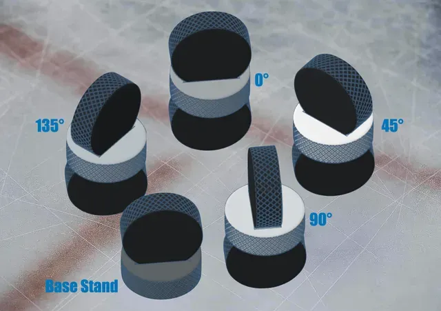 Hockey Puck Holder Display Stand and Stack Balancing Game — Image 5 of 5