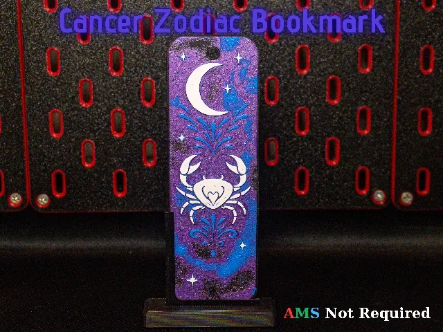 Cancer Hueforge Bookmark - Zodiac