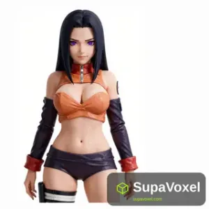 Anime Kunoichi Girl Figure - AI Generated 3D Model