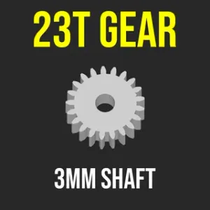GEAR PINION 23T 3MM SHAFT MOTOR RC CAR CRAWLER