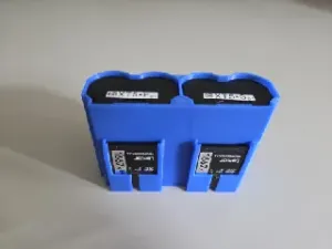 Dual Fuji NP-W325 battery cover plus dual SD holder