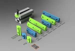2020 T-Slot V-Slot Nut - M3 / M4 / Double Thread RV2 - Inserto per profilo 2020 filetto M3 / M4 / Doppio
