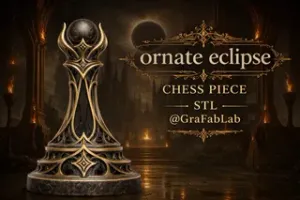 Ornate Eclipse "Pawn" - chess piece
