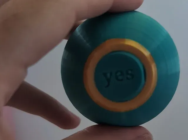 Amazing Fortune-Telling Fidget - Quick, Magic 8 Ball inspired fidget, print in place, desk toy, fidget, no supports — Image 5 of 6