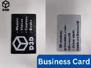 Two-Sided Customizable Business Card (Fusion 360)