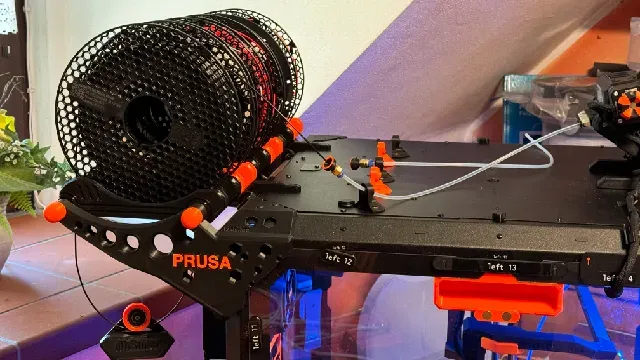 External 6x spool mount for Original Prusa Enclosure. Part of External MMU Mount System (EMMS)