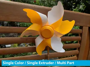 Pinwheel / Windmill - 6 wings (Garden / Toy) (SC)