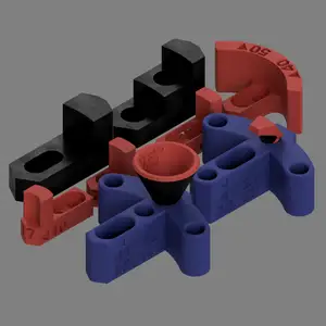 Parametric xTool RA2 Rotary (Magnetic and Non-Magnetic) Chuck Jaws and Pegs