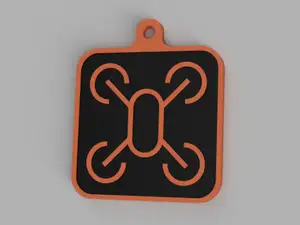 Drone Keychain Keyring