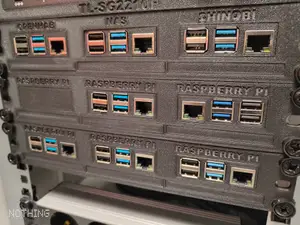 10" Rack mount for 3x Raspberry Pi (3, 4 and 5) + 3x 2.5" drives (SSD/HDD)
