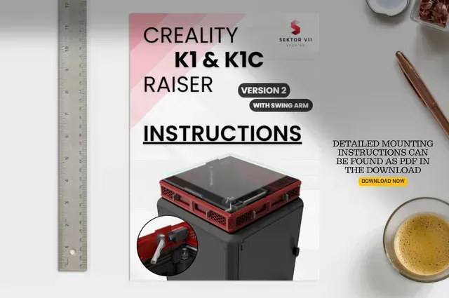 CREALITY K1 & K1C RAISER / LID EXTENSION / RISER / TOP COVER / UPGRADE (VERSION 2) — Image 17 of 19