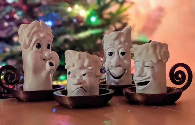 Funny Cartoon Christmas Candle ( no 3 of 4) ( Now also With LED Support) — Фото 3 из 3