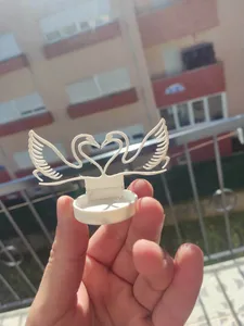 Swans Candle Holder for Valentine's day