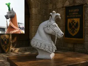 Bayard Horse — Giant of Ath — Bust