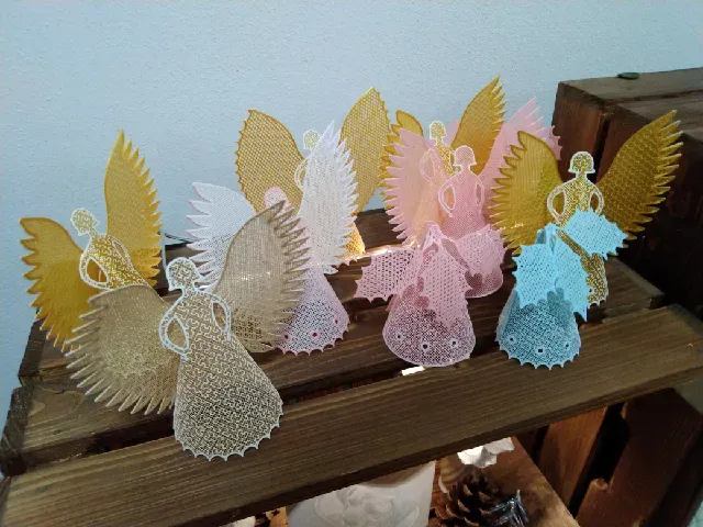angels and bells - hangable Christmas ornaments - fast print (11-28 min) — Фото 2 из 8