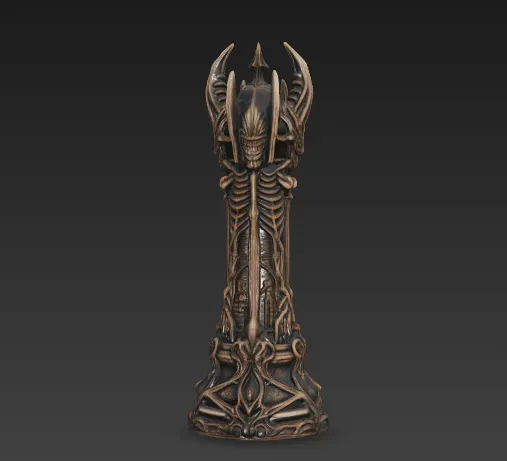 Alien Chess Set - Horror Biomechanical Xenomorph Chess Pieces — Фото 13 из 40