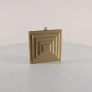 Additive Square Tree Ornament, Christmas Decor by Slimprint