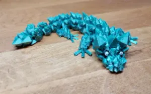 Print-in-Place Articulated flexi Baby-Kristall Drache