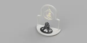 3D Printed Shiva Bust with Om Symbol and Trishul Design