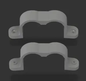 25mm Double Clamp for Corrugated Pipes