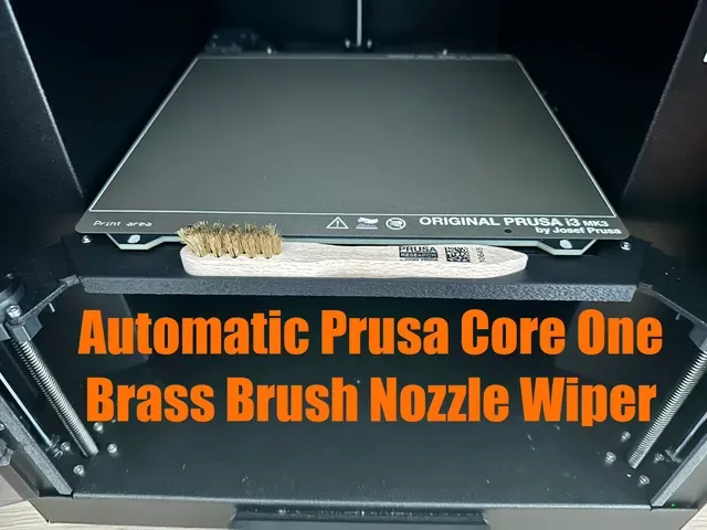 Automatic Prusa Core One Brass Nozzle Brush wiper