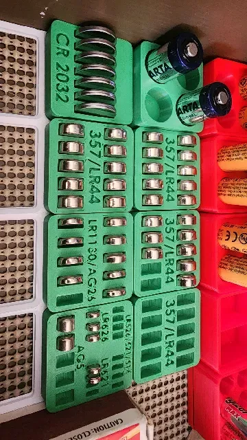 Button Battery Gridfinity Holders