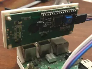 RPI LCD 16x2 holder + examples