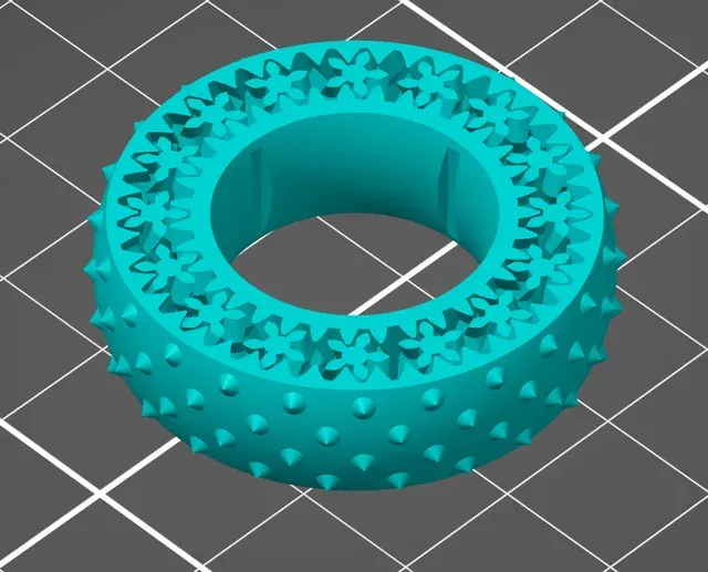Fidget Gear Ring V2 – Triple Herringbone Planetary Gear - Anti Stress Ring - 51 Different Sizes