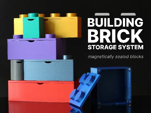 Brick Storage - Magnetic, Modular Organizational System
