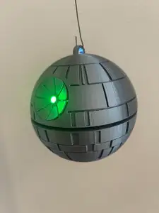 Death Star Christmas Ornament with LED