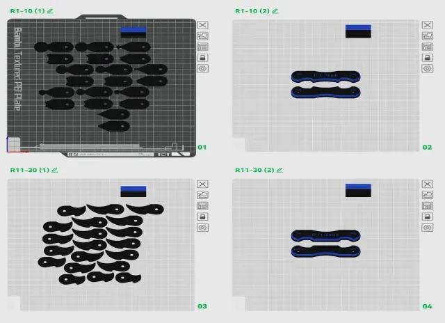 Radius gauges 1-10mm & 11-30mm (.3MF > .STL Conversion)