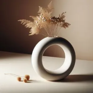 Nordic Ring Vase, Hollow Vase