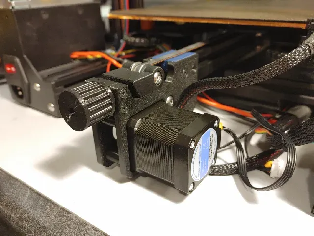Y-Axis Motor Relocation Bracket & Tensioner for large NEMA-17 motors on the Ender 3 v1 — Фото 6 из 8