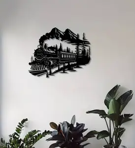 Bohemian Style Steam Train Wall Decor
