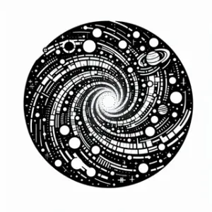Wall art: Galaxy 2 (four colours)