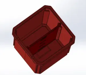 Milwaukee Packout Organizer Compatible Square Bin With Removable divider