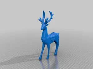 Santa claus's reindeer(generated by revopoint pop)