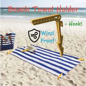 Beach Towel Holder-Peg - no more flying towel/tent