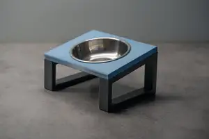 Raised pet bowl holder - single 100/120/150 mm