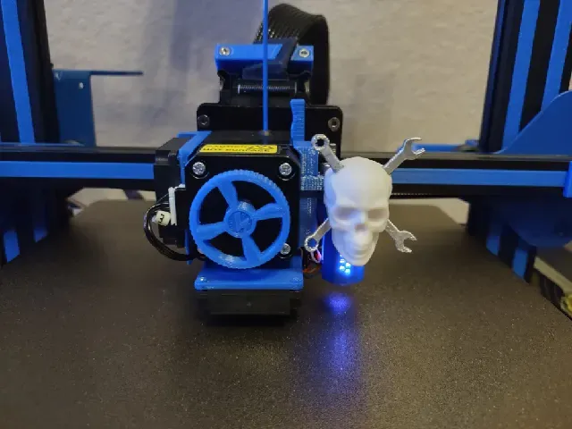 Sovol SV06 BLTouch/3DTouch Mount with Skull & Wrenches Ornament