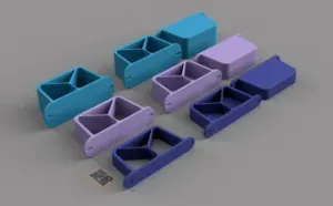 2020 / 3030 / 4040 Small Bracket Container Holder - Cable Manager - Supporto convertibile in contenitore